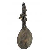 Yoruba Hand Fan With Cowrie Shell Necklace