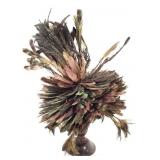Bamileke Juju Feathered Headress From Cameroon