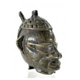 Benin Bronze Bust Miniature