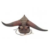 Horn And Basketry Helmet