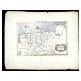 Map Africae Aegyptum Mercator c 1730 Hand Colored
