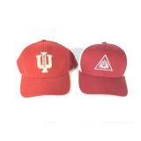 2 IU Top of the World Caps w Stickers