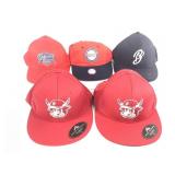 5 Baseball Team or Theme Caps