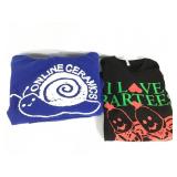 Online Ceramics Hoodie Size S + T Shirt Size L