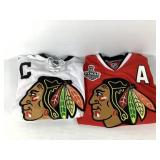 2 Blackhawks Jerseys Size S Reebok