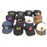 12 Baseball Caps Movies Bands +