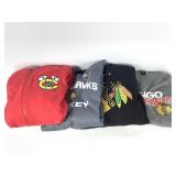 4 Blackhawks Hoodies Jacket Size M L