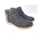 Born Suede Ankle Boots Black Sz 10 M