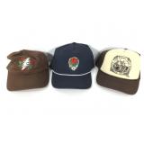 3 Grateful Dead Hats w Online Ceramics +