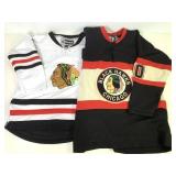 2 Blackhawks Hockey Jerseys Youth XL & Adult M