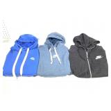 3 Large Nike Hoodies - 1 Zip