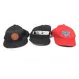 3 Baseball Caps Various Brands
