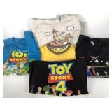 4 Toy Story T-Shirts & Hoodie All Size Large