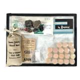 Tamiz Emerald Imperial Pearl & Ephemera Disp Case+