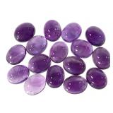 16 Oval Cut S1 - I Amethyst Cabochones 8.73 G TW