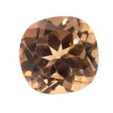 Orange Sapphire Round Cut  4.6 CT