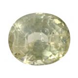 Yellow Sapphire Oval Cut VVS 2.21 CT 8 mm