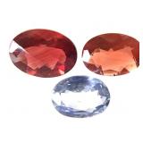 BL Sapphire 1.15 CT Spinel 1.6 CT Hessonite Grt .7