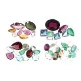 40+ Mixed Cut Ruby Emer Topaz Citrine Aqua 14.45 C