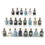 22 Mini Glass bottles w Assorted Gemstone Chips
