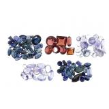 Tanzanite .77 CT Sapphire 1.22 CT Garnet .53 CT