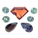 Blue Diamonds .35 CT 2 Bl Sapphire FC Superman GRT