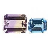 EC Amertrine4.45 CT & Blue Topaz 2.65 CT