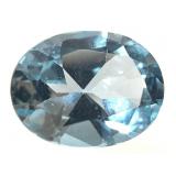 Aqua Topaz Oval VVS Grade 2.3 Carat