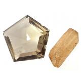 Golden Topaz & Loose Faceted Smoky Quartz