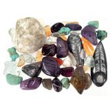 Orthoceras Sugilite Turquoise Rhodonite Carnelian+