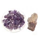 Aragonite on Matirx & 30 Amethyst 6.4 oz TW