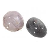 2 Burmese Sapphire Pink Star & Black Star
