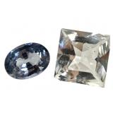 BL Spinel .8 CT & Goshen Wht Beryl 1.49 CT
