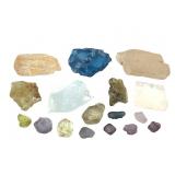 Raw 4.5 CT Apatite & Aqua Citrine Peridot+35.5 CTW