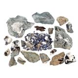 8+ Neptunite Joaquinite Natrolite & Benitoite