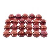 23 Round Cabochon Garnets 5 mm 21.08 CTTW