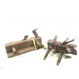 2 Unmarked Moulding Wood Planes