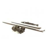 Tire Tube Vise & Turn Buckle Spreader + Pry Bars