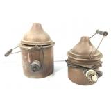 2 Antique Copper Electric Glue Smelter Pots