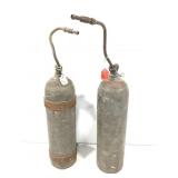 Pair Vintage Presto Blow Torch Tanks