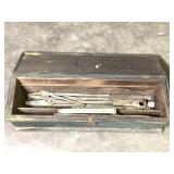 Primitive Green Toolbox w/ Blacksmithing Tools