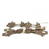 Old Iron Ice Skates 4 Pairs