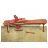 Antique 64" Shave Horse Work Bench
