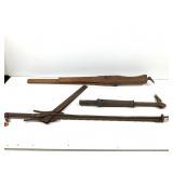 Antique Iron & Wood Fence Stretching Tools