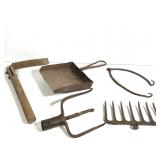 Antique Fro Unique Forged Tool Head & Other Tools