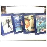 4 Framed Navy Ephemera Posters 1957 1959