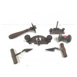 Ant. D Lees Hand Router Swivel Scraper Augers +