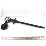 Antique Nellis Cast Iron Hay Spear w/Trolly Pulley