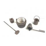 Cast Iron Crucible Bronze & Iron Ladles & More