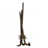 4 Large Antique Scale Arms w/ 1 Weight